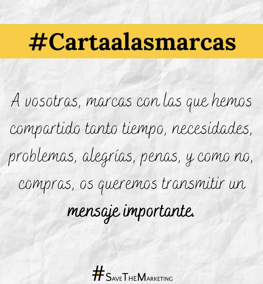 Carta a las marcas